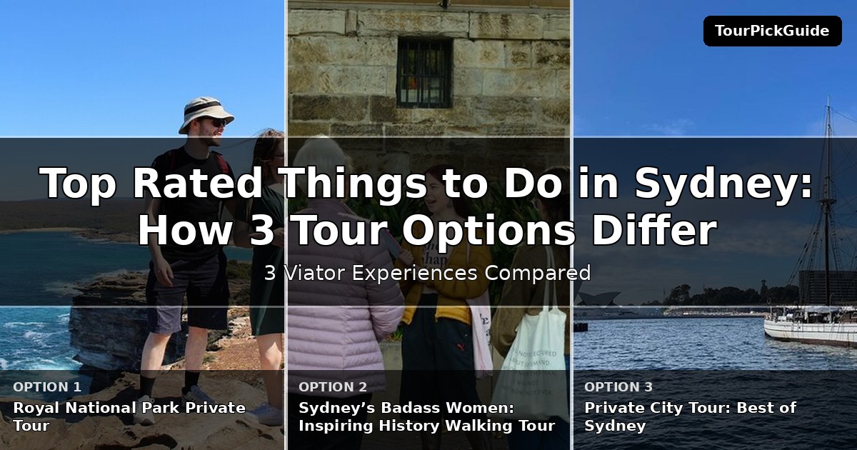 top rated things to do in Sydney – three Viator experiences compared