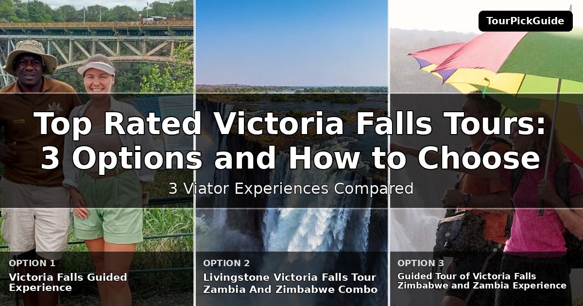 top rated Victoria Falls tours – three Viator experiences compared