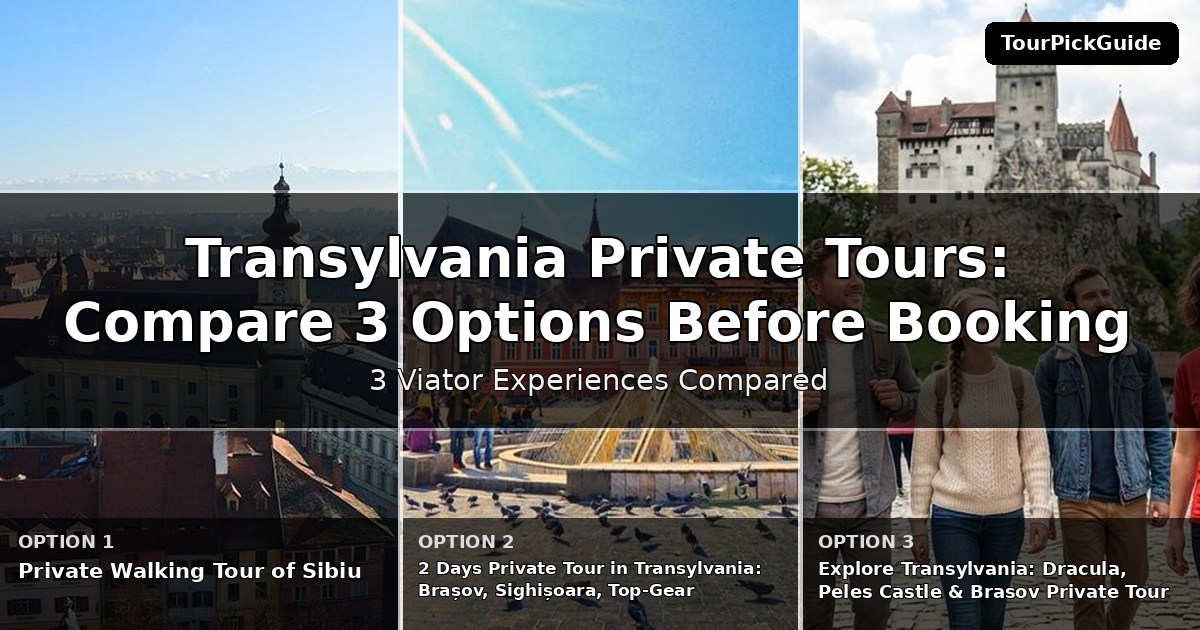 Transylvania private tours – three Viator experiences compared