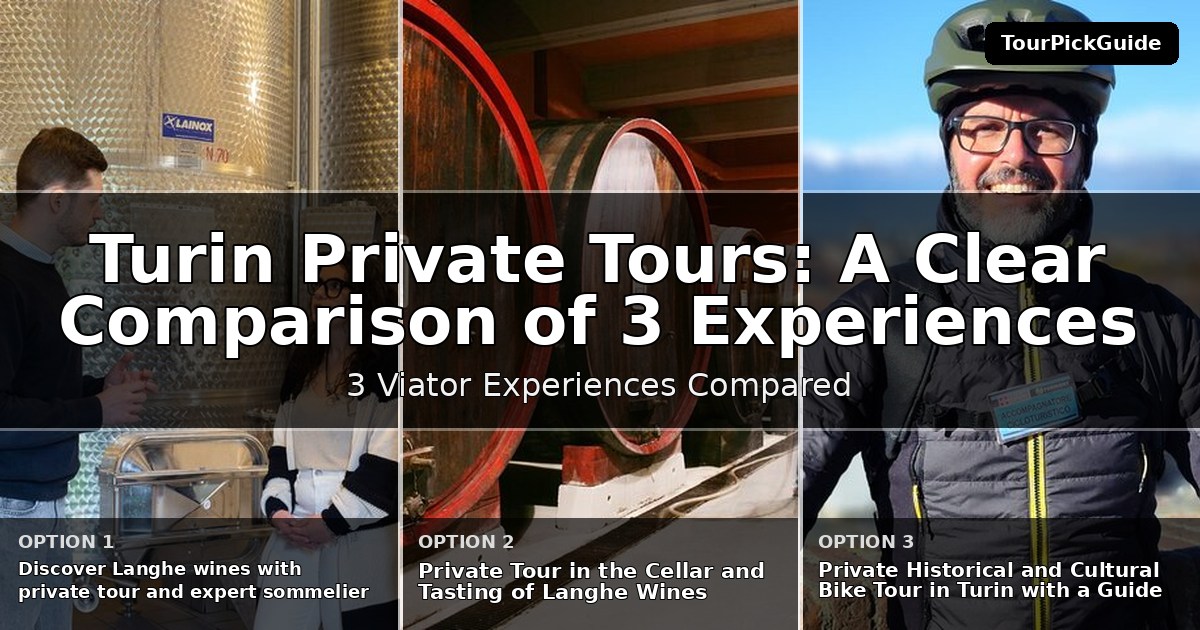 Turin private tours – three Viator experiences compared