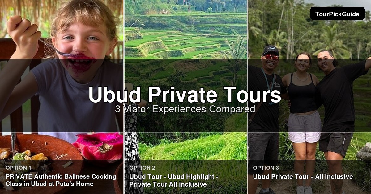 Ubud private tours – three Viator experiences compared