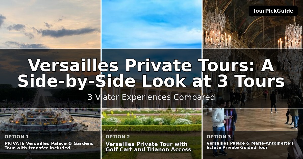 Versailles private tours – three Viator experiences compared
