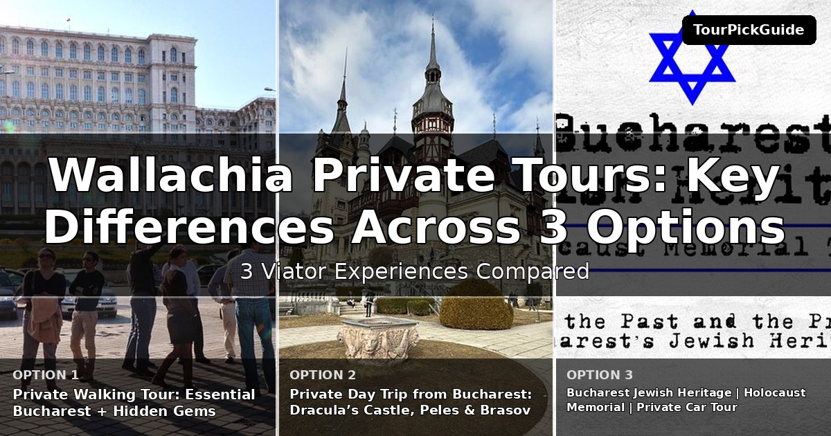 Wallachia private tours – three Viator experiences compared