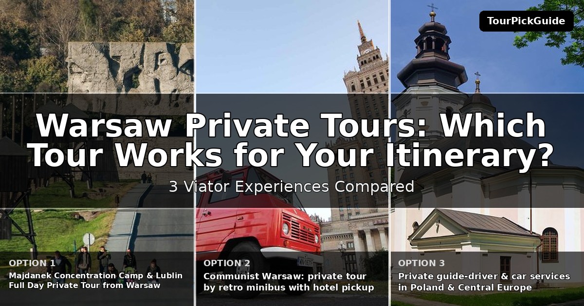 Warsaw private tours – three Viator experiences compared