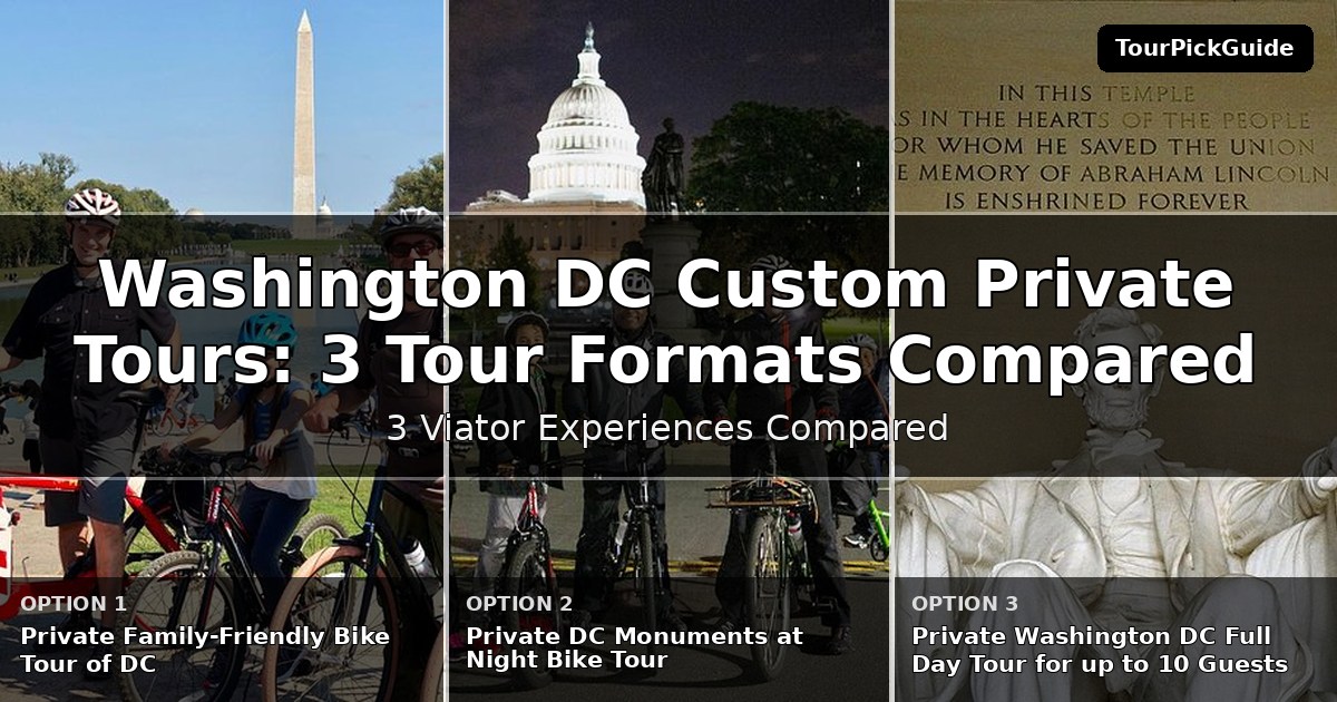 Washington DC custom private tours – three Viator experiences compared