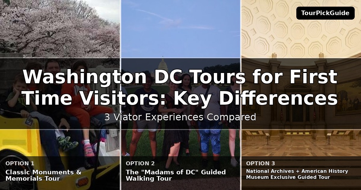 Washington DC tours for first time visitors – three Viator experiences compared