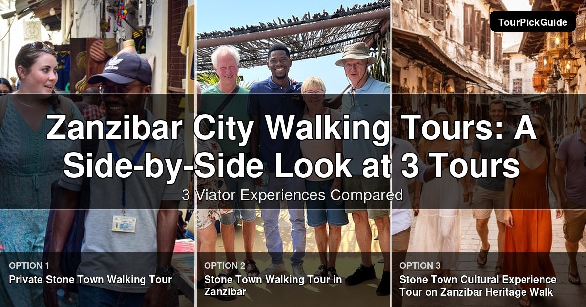 Zanzibar City walking tours – three Viator experiences compared