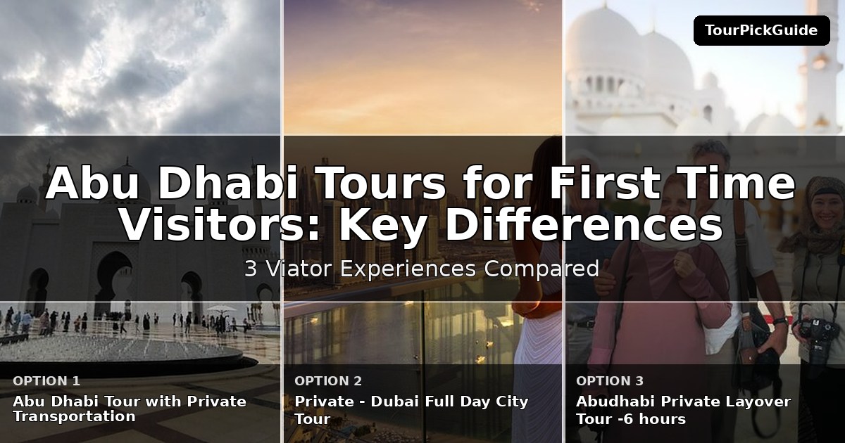 Abu Dhabi tours for first time visitors – three Viator experiences compared