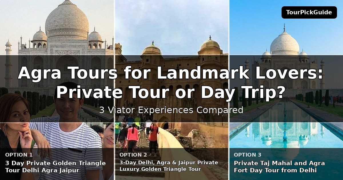 Agra tours for landmark lovers – three Viator experiences compared