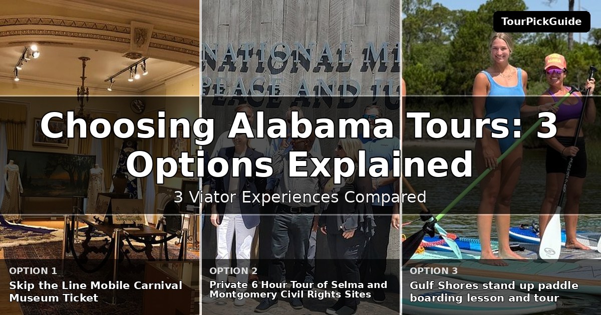 Alabama tours – three Viator experiences compared