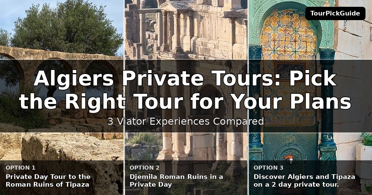 Algiers private tours – three Viator experiences compared