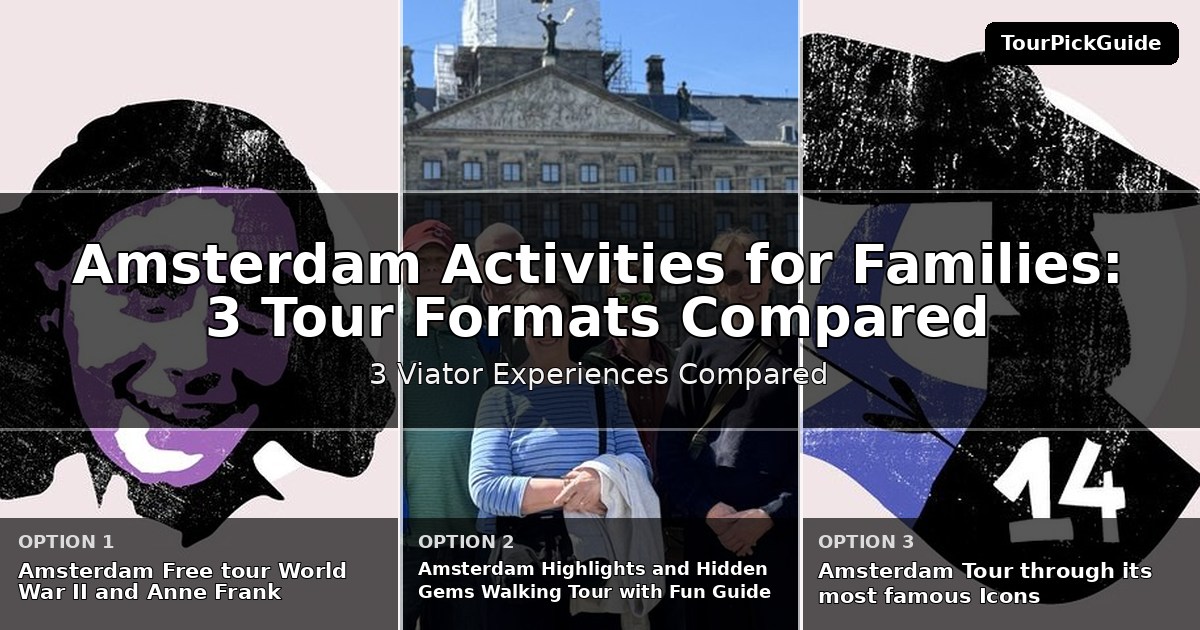 Amsterdam activities for families – three Viator experiences compared