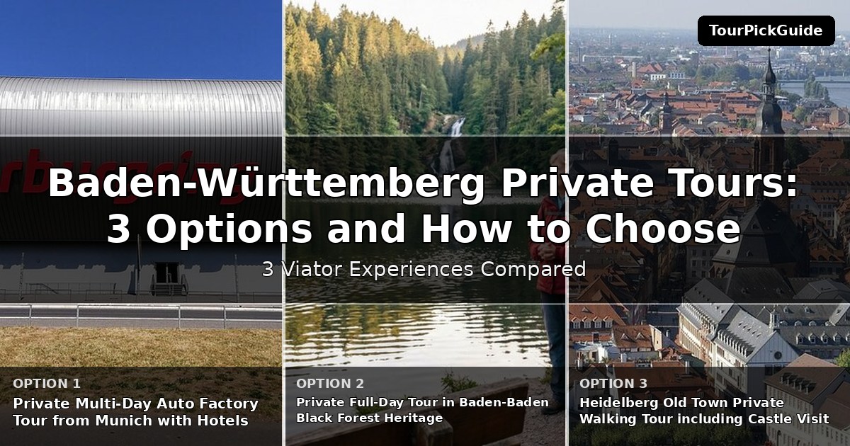 Baden-Württemberg private tours – three Viator experiences compared