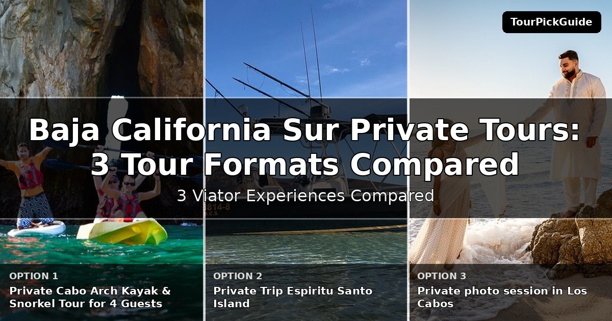 Baja California Sur private tours – three Viator experiences compared