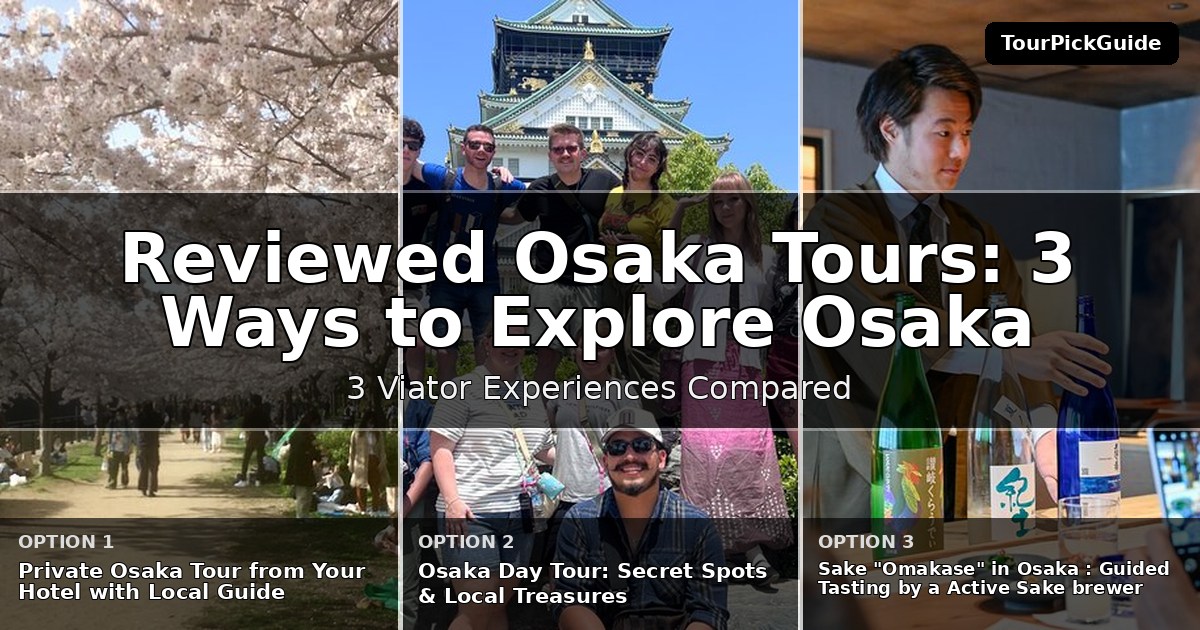best reviewed Osaka tours – three Viator experiences compared