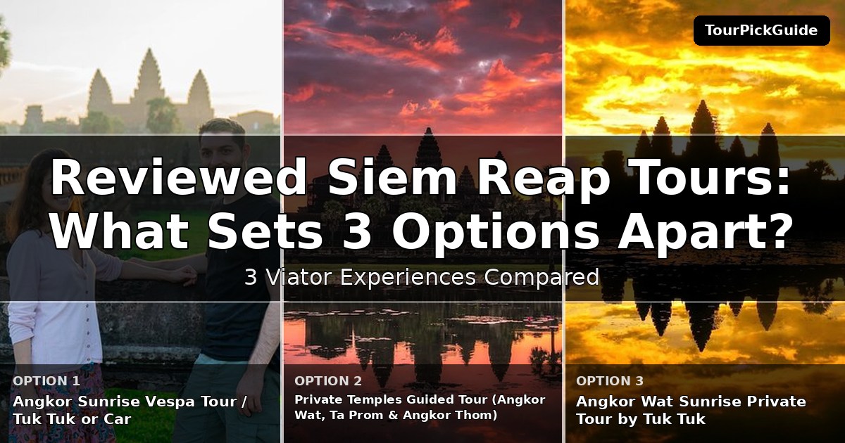 best reviewed Siem Reap tours – three Viator experiences compared