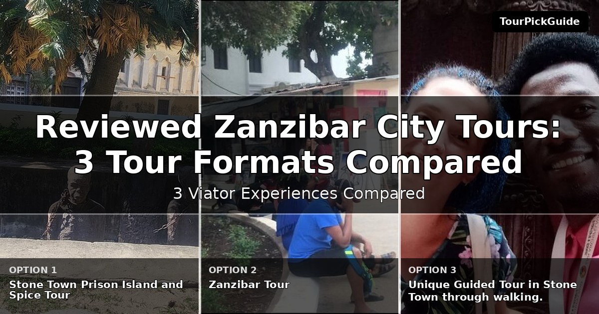 best reviewed Zanzibar City tours – three Viator experiences compared