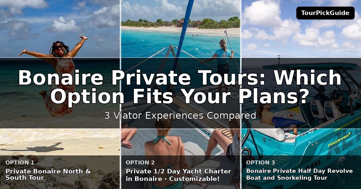 Bonaire private tours – three Viator experiences compared