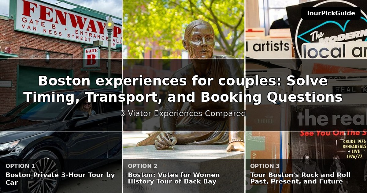 Boston experiences for couples – three Viator experiences compared