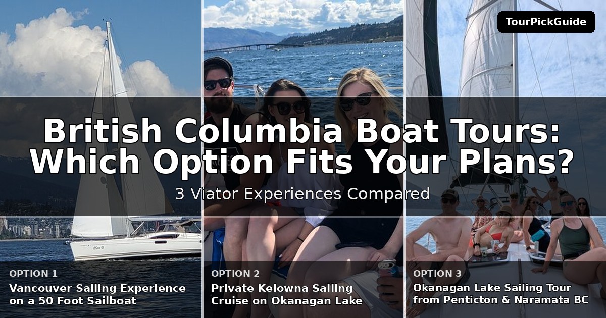 British Columbia boat tours – three Viator experiences compared