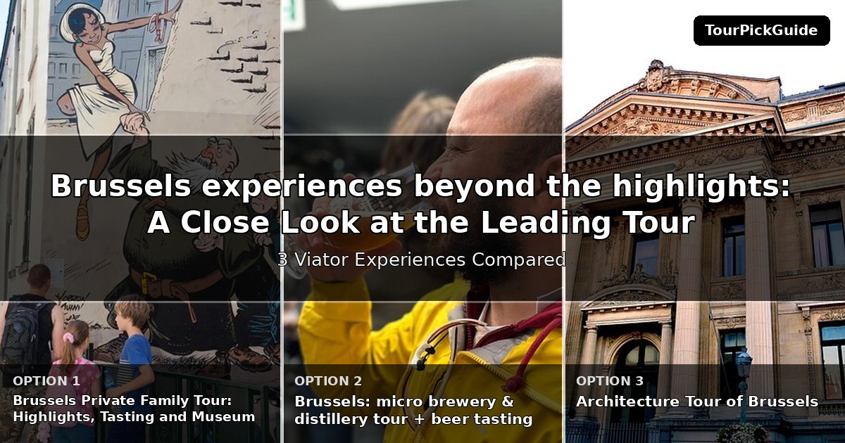 Brussels experiences beyond the highlights – three Viator experiences compared
