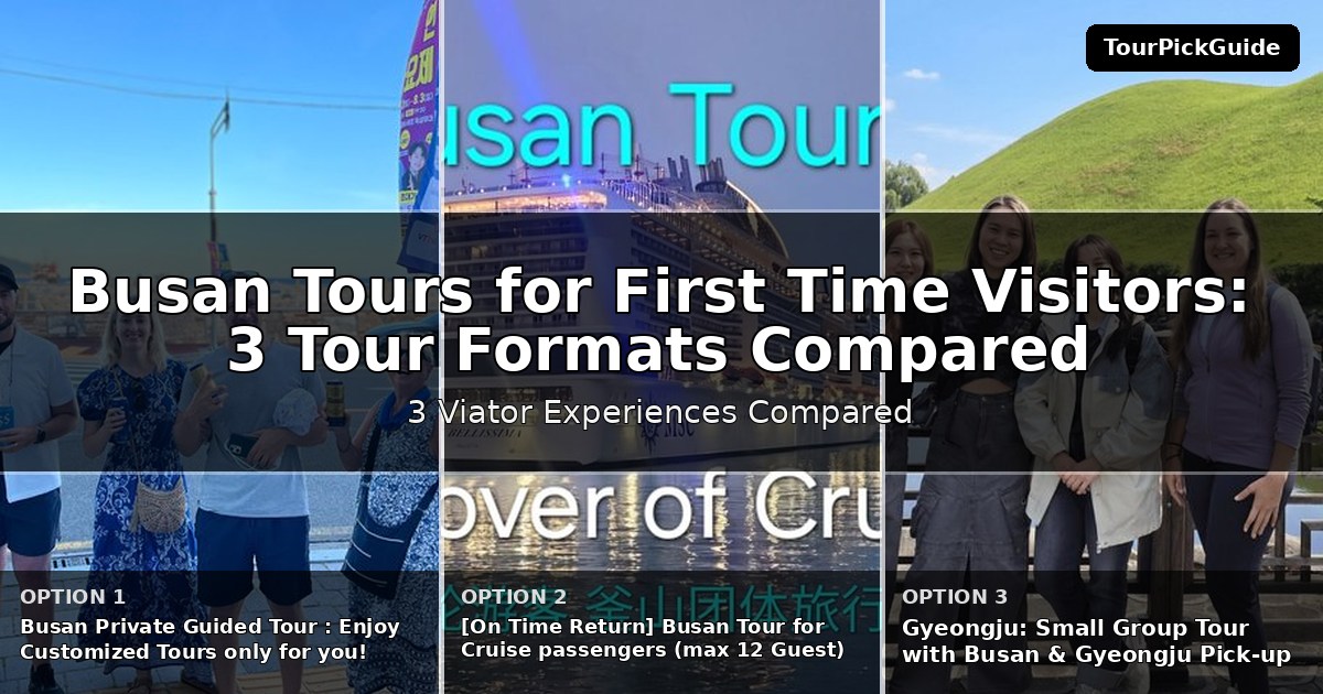 Busan tours for first time visitors – three Viator experiences compared