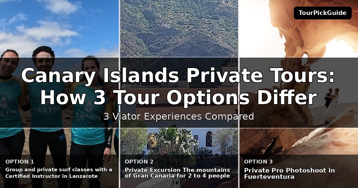 Canary Islands private tours – three Viator experiences compared