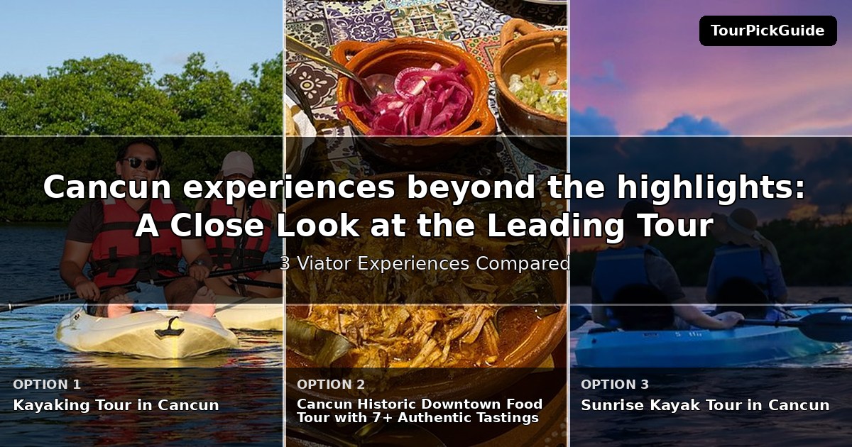 Cancun experiences beyond the highlights – three Viator experiences compared