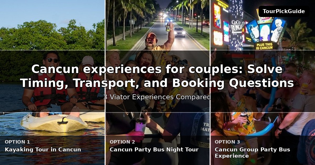 Cancun experiences for couples – three Viator experiences compared