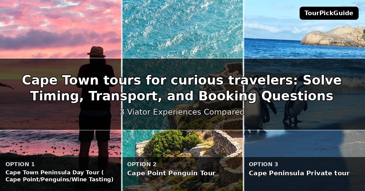 Cape Town tours for curious travelers – three Viator experiences compared