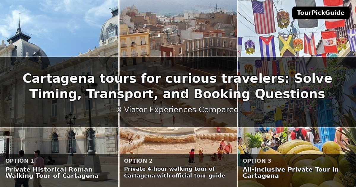 Cartagena tours for curious travelers – three Viator experiences compared