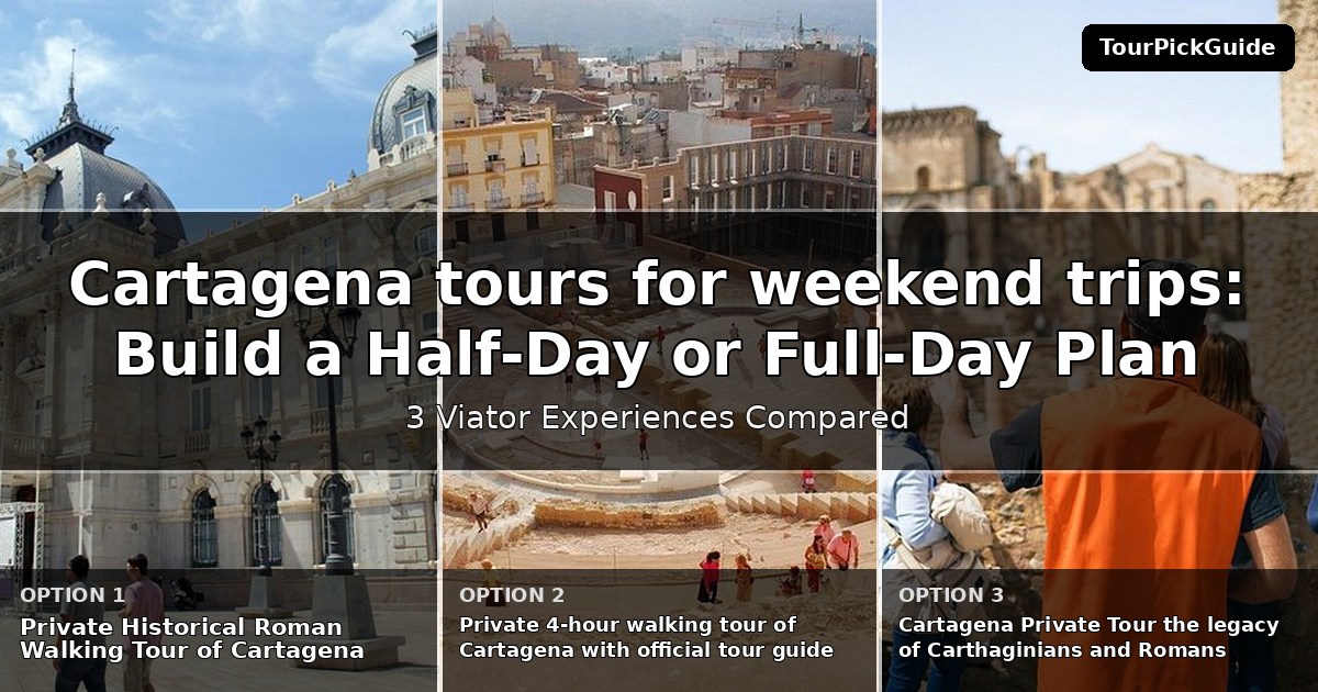 Cartagena tours for weekend trips – three Viator experiences compared