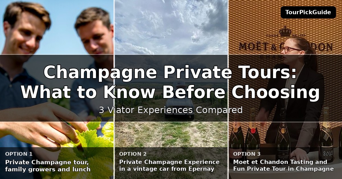 Champagne private tours – three Viator experiences compared