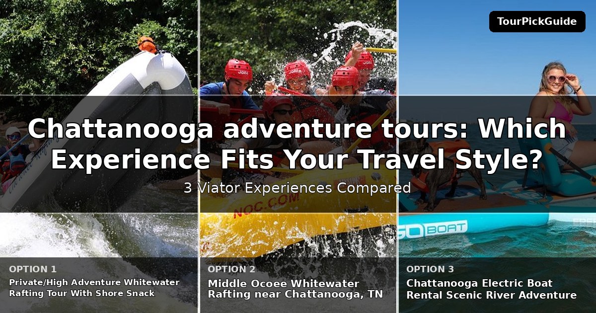 Chattanooga adventure tours – three Viator experiences compared