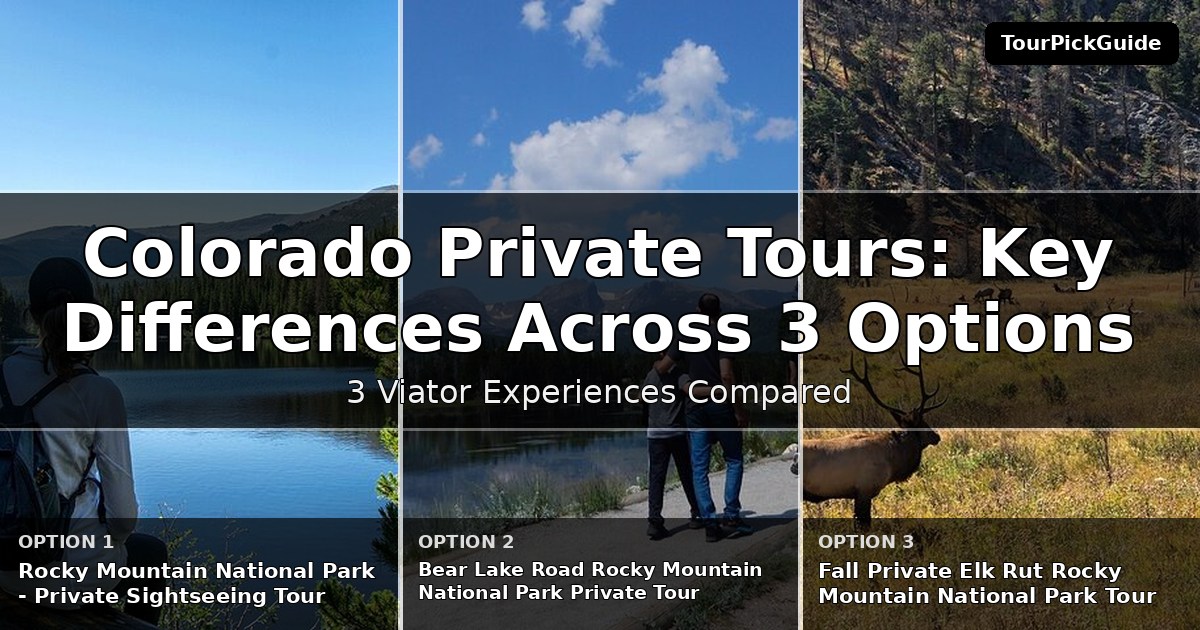 Colorado private tours – three Viator experiences compared