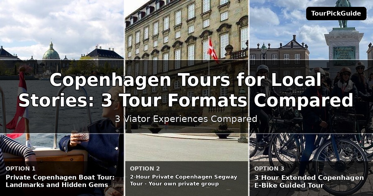 Copenhagen tours for local stories – three Viator experiences compared