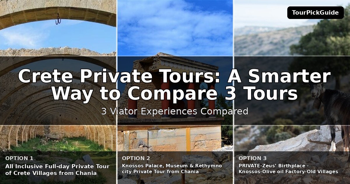Crete private tours – three Viator experiences compared