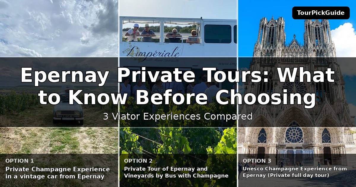 Epernay private tours – three Viator experiences compared