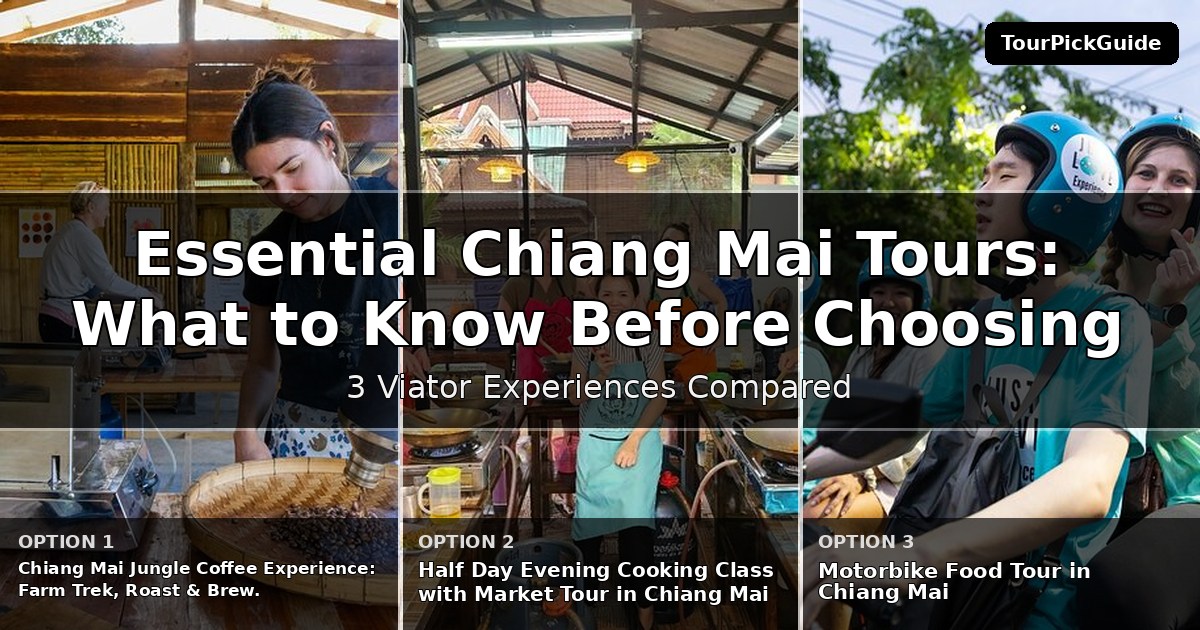 essential Chiang Mai tours – three Viator experiences compared