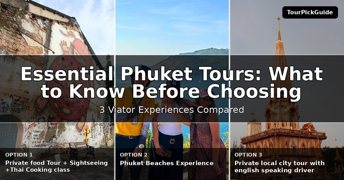 essential Phuket tours – three Viator experiences compared