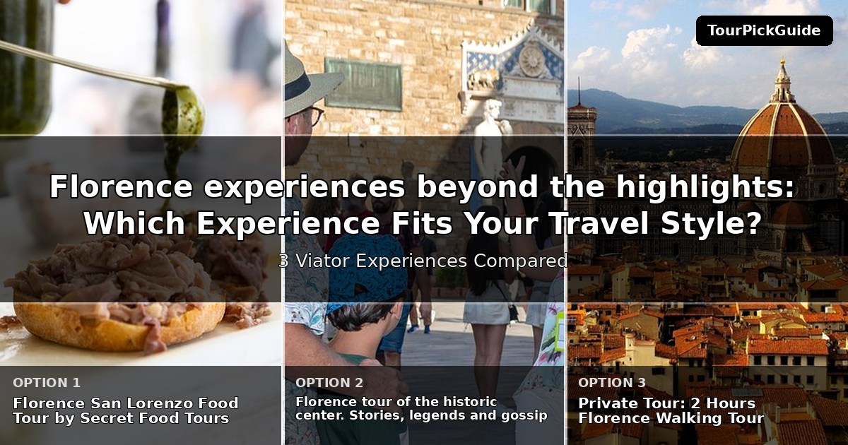 Florence experiences beyond the highlights – three Viator experiences compared