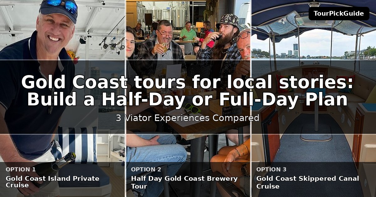 Gold Coast tours for local stories – three Viator experiences compared