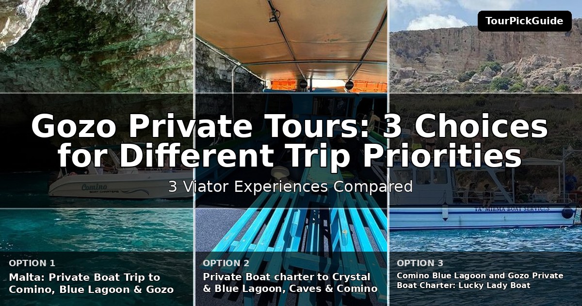Gozo private tours – three Viator experiences compared