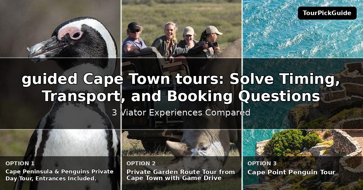 guided Cape Town tours – three Viator experiences compared