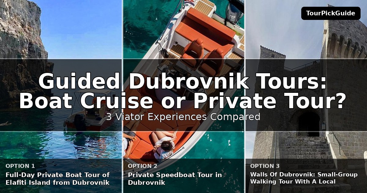 guided Dubrovnik tours – three Viator experiences compared