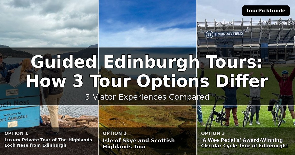 guided Edinburgh tours – three Viator experiences compared