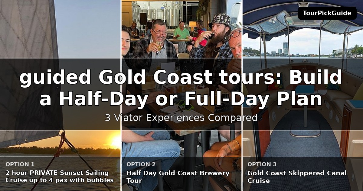 guided Gold Coast tours – three Viator experiences compared