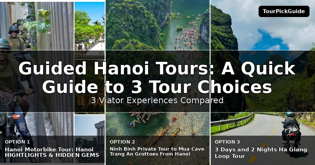 guided Hanoi tours – three Viator experiences compared