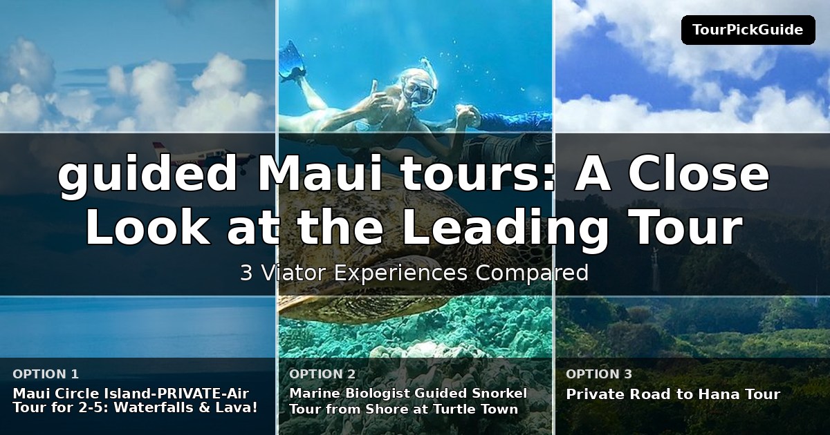guided Maui tours – three Viator experiences compared