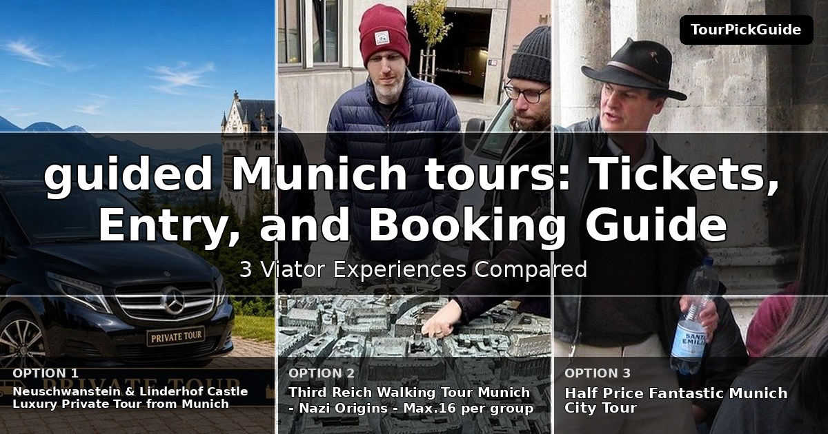 guided Munich tours – three Viator experiences compared